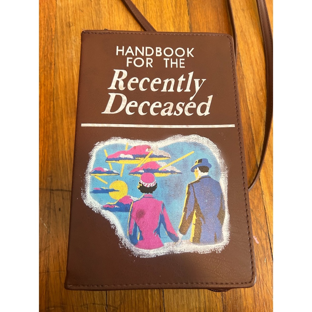 Beetlejuice crossbody book purse